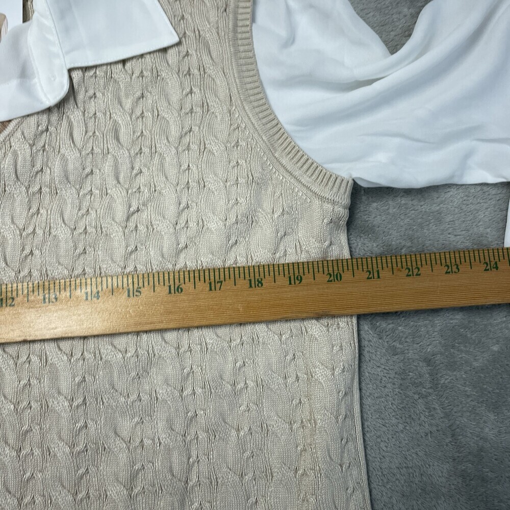 Adrianna Papell Women's M Vest Cream Viscose Blend H0123 - Picture 5 of 9